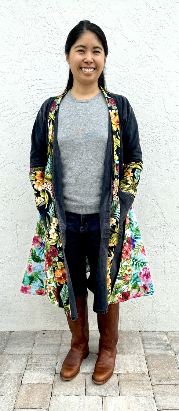 quilted kimono
